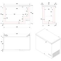 ARCON CONGELADOR PUERTA ABATIBLE (NLF-275)