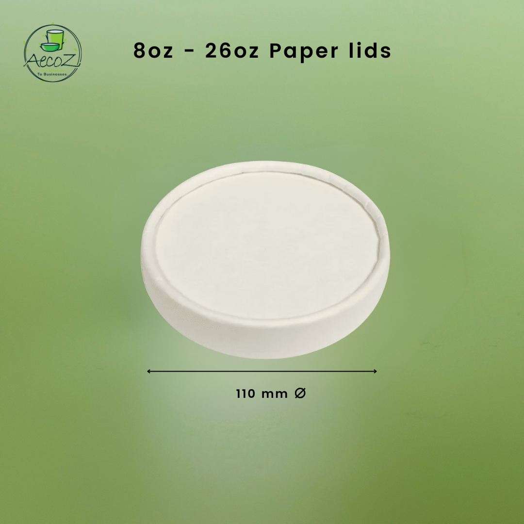 Paper Lid for 8 - 26 oz - Box