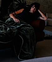 WARO par Plaids Cocooning - Plaid Cosy Monochrome Vert Cyprès WARO par Plaids Cocooning - Plaid Cosy Monochrome Vert Cyprès