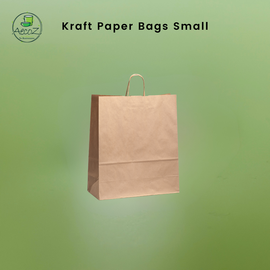 Kraft Paper Carry Bag Small (Twisted Handle)- Box