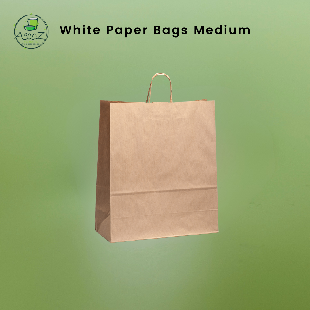 Kraft Paper Carry Bag Medium - Box