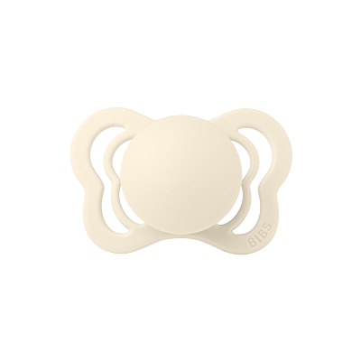 BIBS Pacifier Couture Anatomical 2 PACK Latex Size 1 Ivory/Blush