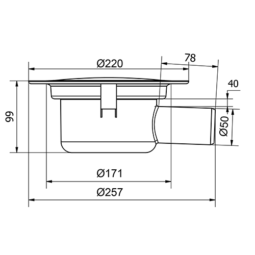 PURUS grīdas noteka Freja 50 PEH ar ūdens trapu un horizontālu izvadu (7113770) PURUS grīdas noteka Freja 50 PEH ar ūdens trapu un horizontālu izvadu (7113770)