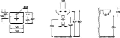 JACOB DELAFON STRUKTURA roku izlietne 45cm