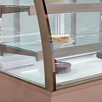 Vitrina Expositora Refrigerada Curvo 3 estantes VERA-900-C