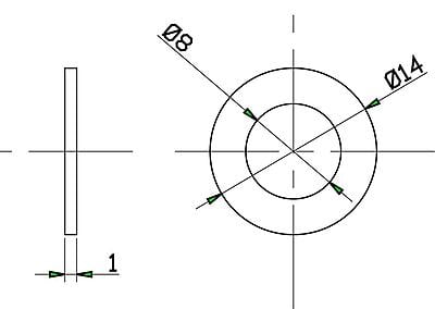 TFL F1 Drive 14x8x1 Washer TFL F1 Drive 14x8x1 Washer