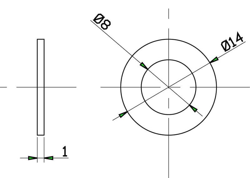 TFL F1 Drive 14x8x1 Washer TFL F1 Drive 14x8x1 Washer