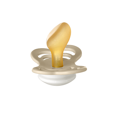 BIBS Pacifier Couture Latex Size 2 Vanilla GLOW