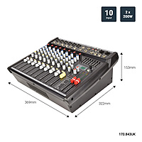 Citronic CSP-410 Compact Powered Mixer 10 input, 2x 200W