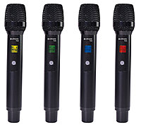 Citronic TU4-H Tuneable UHF Wireless Microphone System 4x Handheld