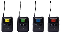 Citronic TU4-N Tuneable UHF Wireless Microphone System 4x Bodypack