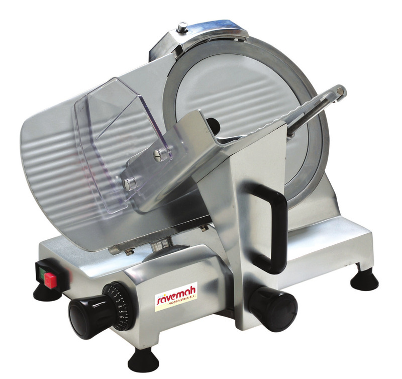 Cortadora de fiambre con base barnizada CES-300-S