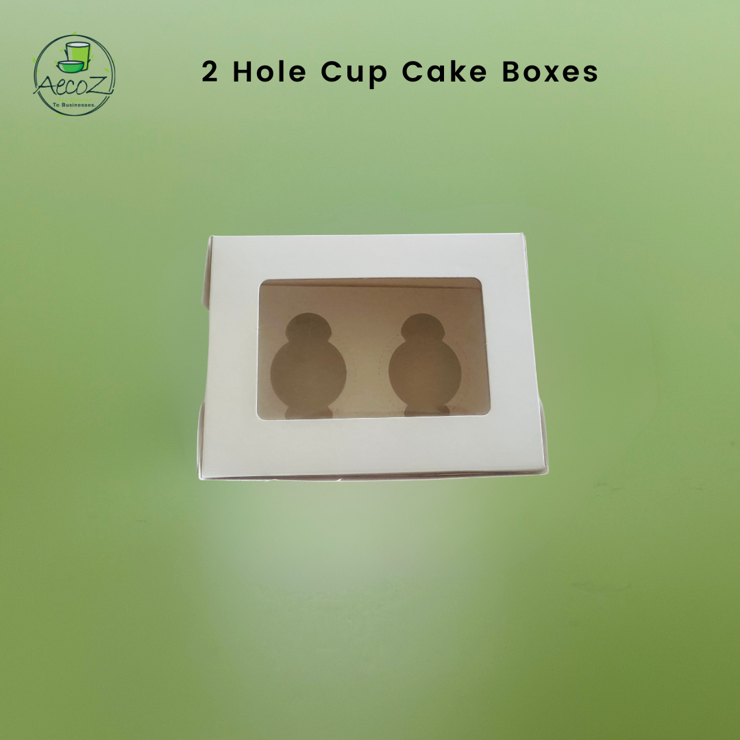 2 Hole Cup Cake Box - Box