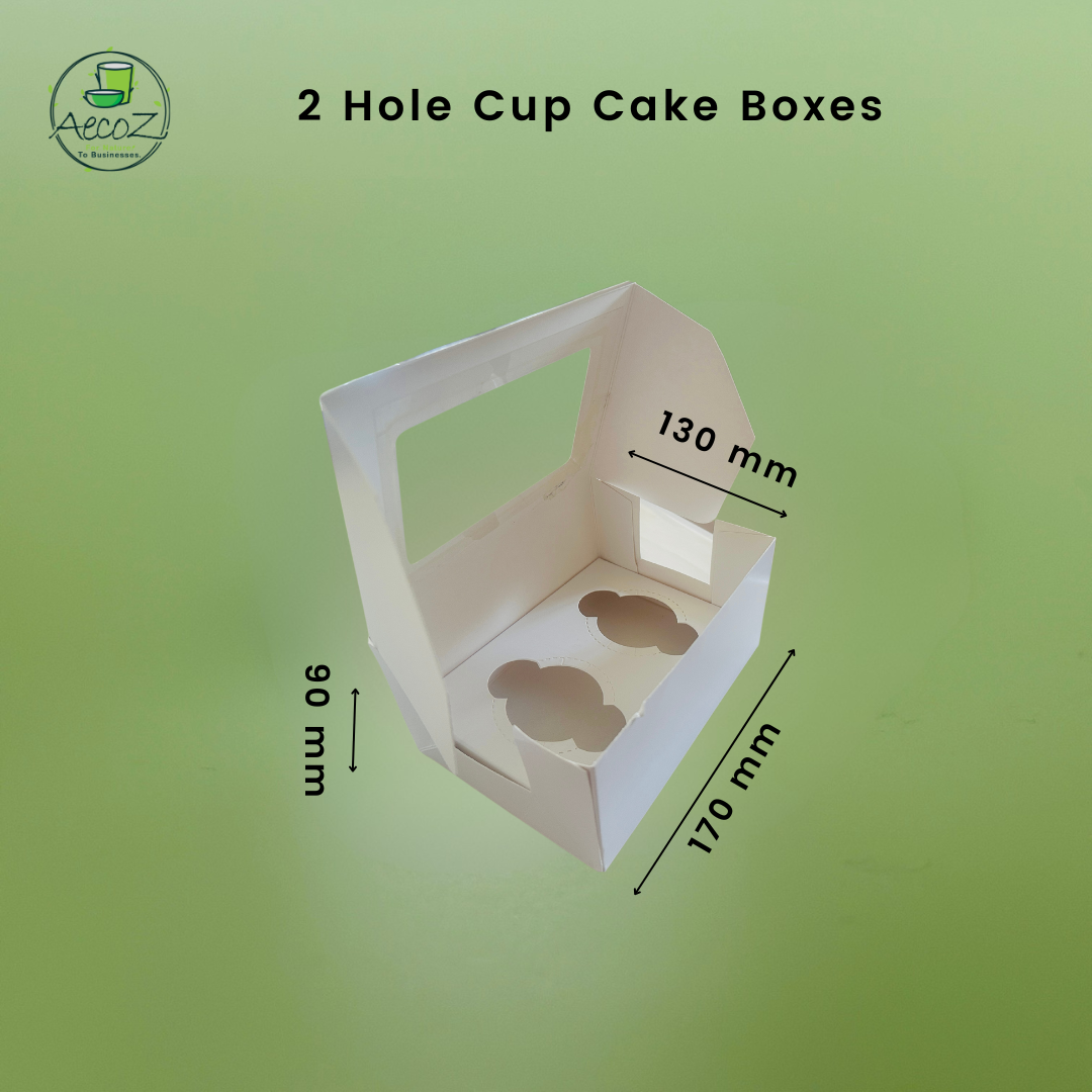 2 Hole Cup Cake Box - Box