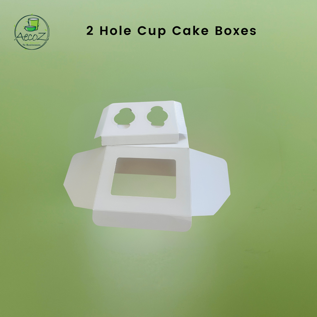 2 Hole Cup Cake Box - Box
