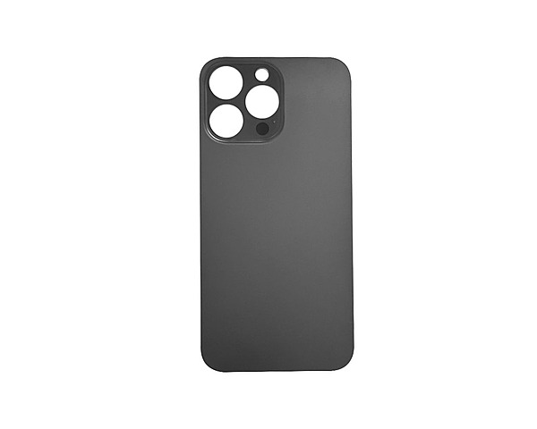 For Apple iPhone 13 Pro - Bigger Camera Hole Back Glass (no logo) - Black