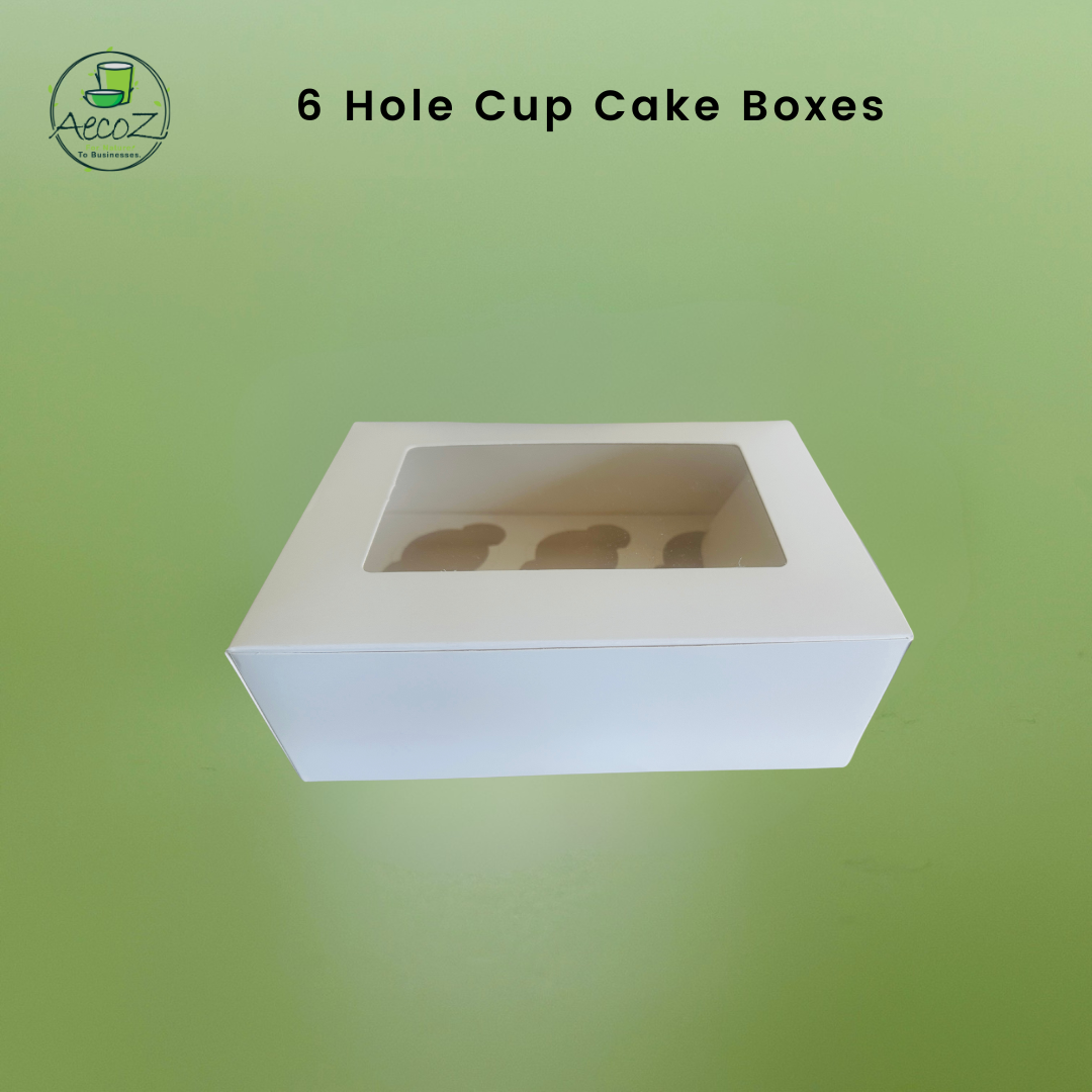 6 Hole Cup Cake Box - Box