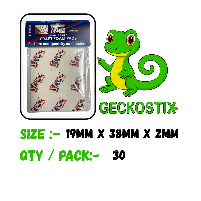 Craft Foam Pad 19mm X 38mm x 2mm (30)