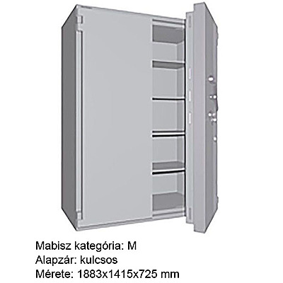 Wertheim DWSKB 1904 páncélszekrény elemes kivitel