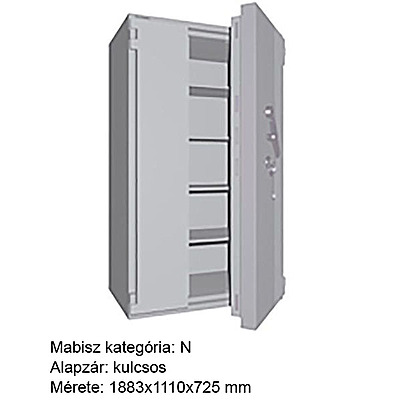 Wertheim EWS 1902 KB páncélszekrény elemes kivitel