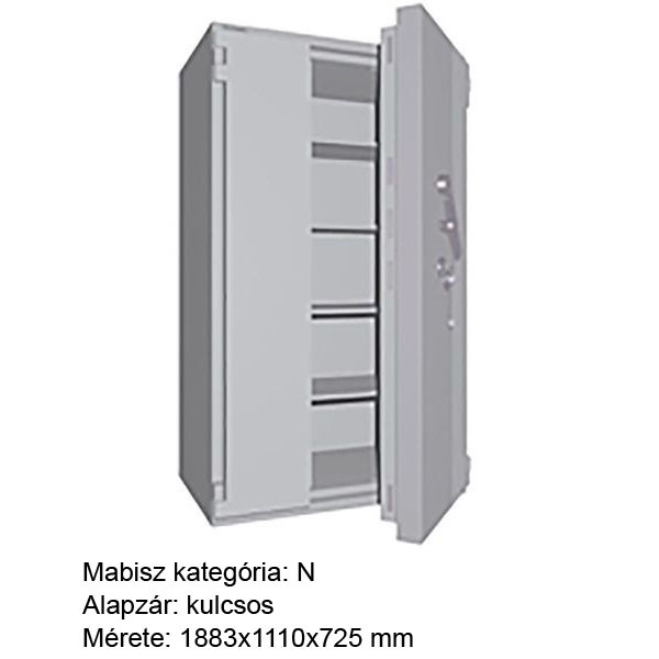 Wertheim EWS 1902 KB páncélszekrény elemes kivitel