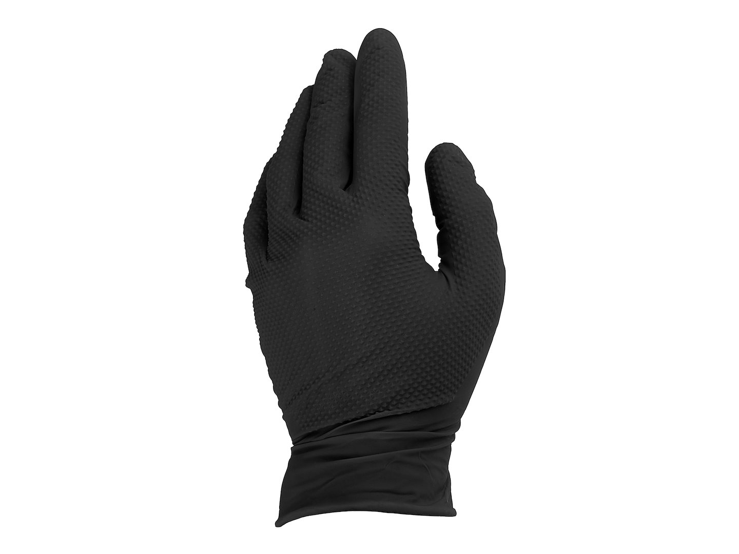 Nitrlile gloves SOLID GRIP 50pcs size L, black G75200-L