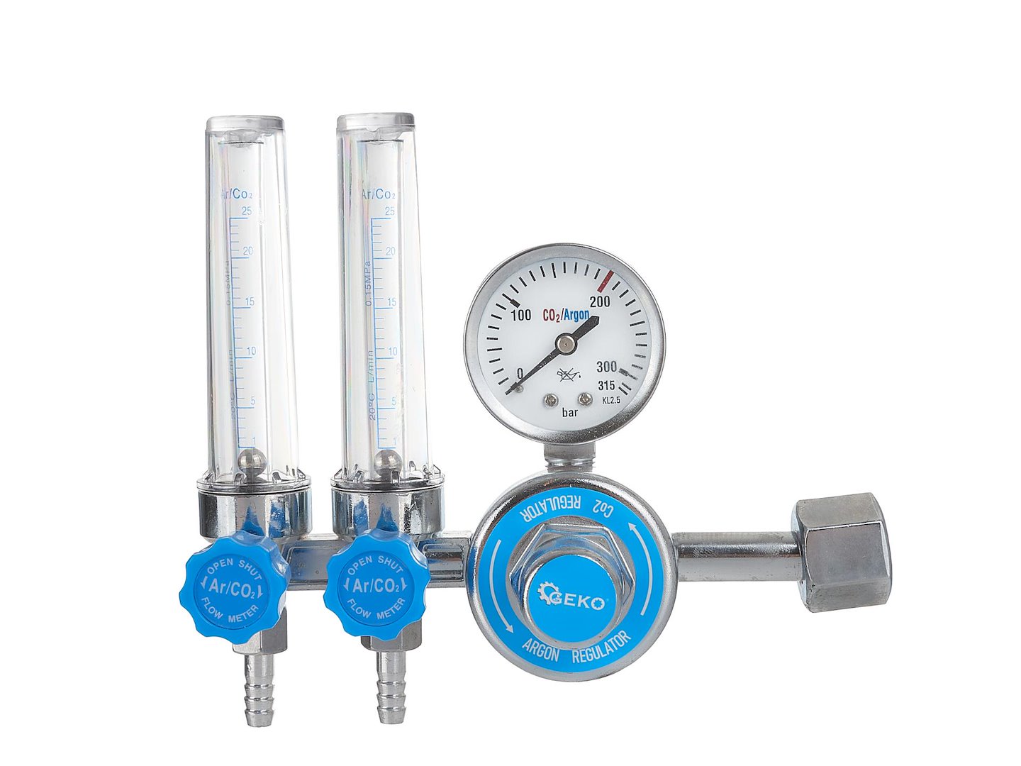 CO2/ARGON Regulator with double rotameter G80076 CO2/ARGON Regulator with double rotameter G80076
