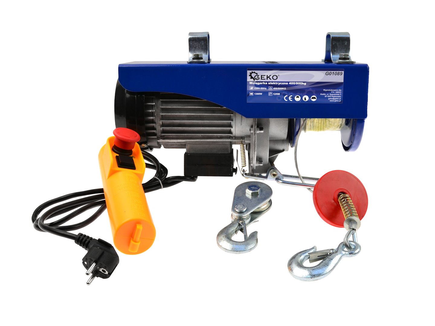 Electric Wire Rope Hoist 400/800kg G01089 GEKO Electric Wire Rope Hoist 400/800kg G01089 GEKO