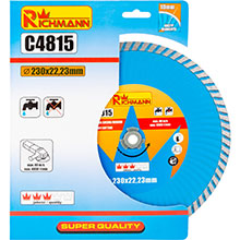 Turbo wave diamond disc blade 230x22.2 wet & dry cutting RICHMANN C4815