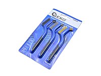 Wire Brush Mini 3pcs Set 180mm GEKO G00646 Wire Brush Mini 3pcs Set 180mm GEKO G00646