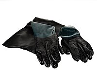Rubber Sandblasting Gloves G02028