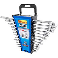 Set of combination wrenches on a plastic panel 6–22 mm 12 pieces Richmann C7343