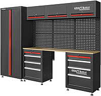 WORKSHOP FURNITURE SET KD5861 H-189cm,W-260cm,D-46cm WORKSHOP FURNITURE SET KD5861 H-189cm,W-260cm,D-46cm