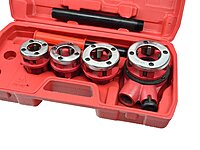 Ratchet Pipe Threading Set 4pcs from 1/2 to 1-1/4 in. Ratchet Pipe Threading Set 4pcs from 1/2 to 1-1/4 in.