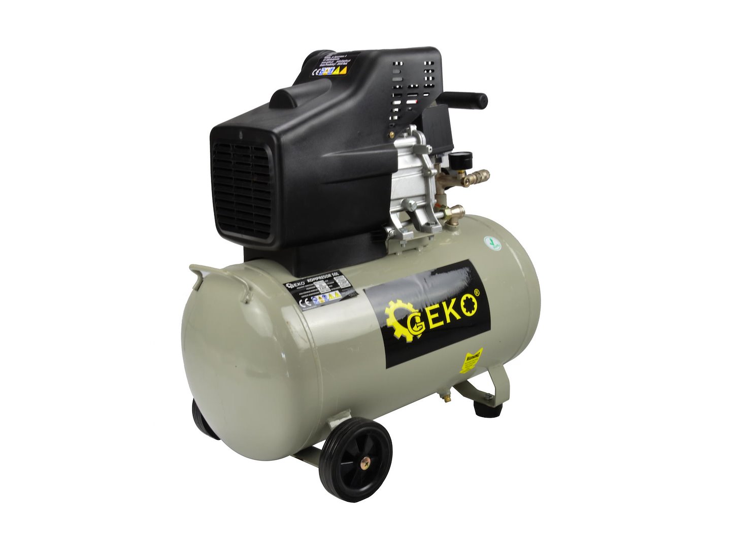 50L Oil Lubricated Air Compressor 8 bar 210 L/min G80301 GEKO 50L Oil Lubricated Air Compressor 8 bar 210 L/min G80301 GEKO