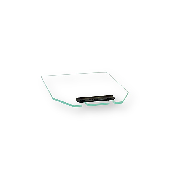 Einscheiben-Sicherheitsglas EN572 für Absaugtrichter R1200 190x140x4mm