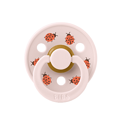 BIBS Pacifier Studio Colour 2 PACK Ladybug  Latex size 2 Violet Sky Mix