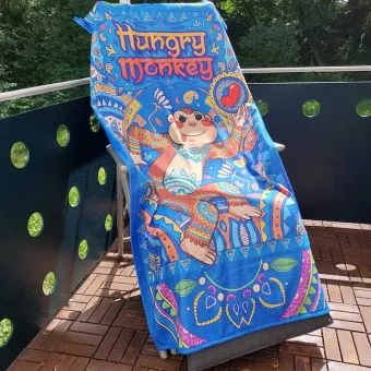 Hungrymonkey Duschhandtuch