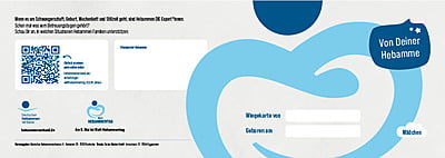 6141 Wiegekarte "Mädchen" (Nur für Mitglieder)