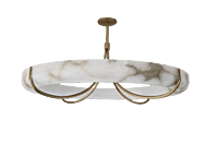 Alabaster Halo Pendant