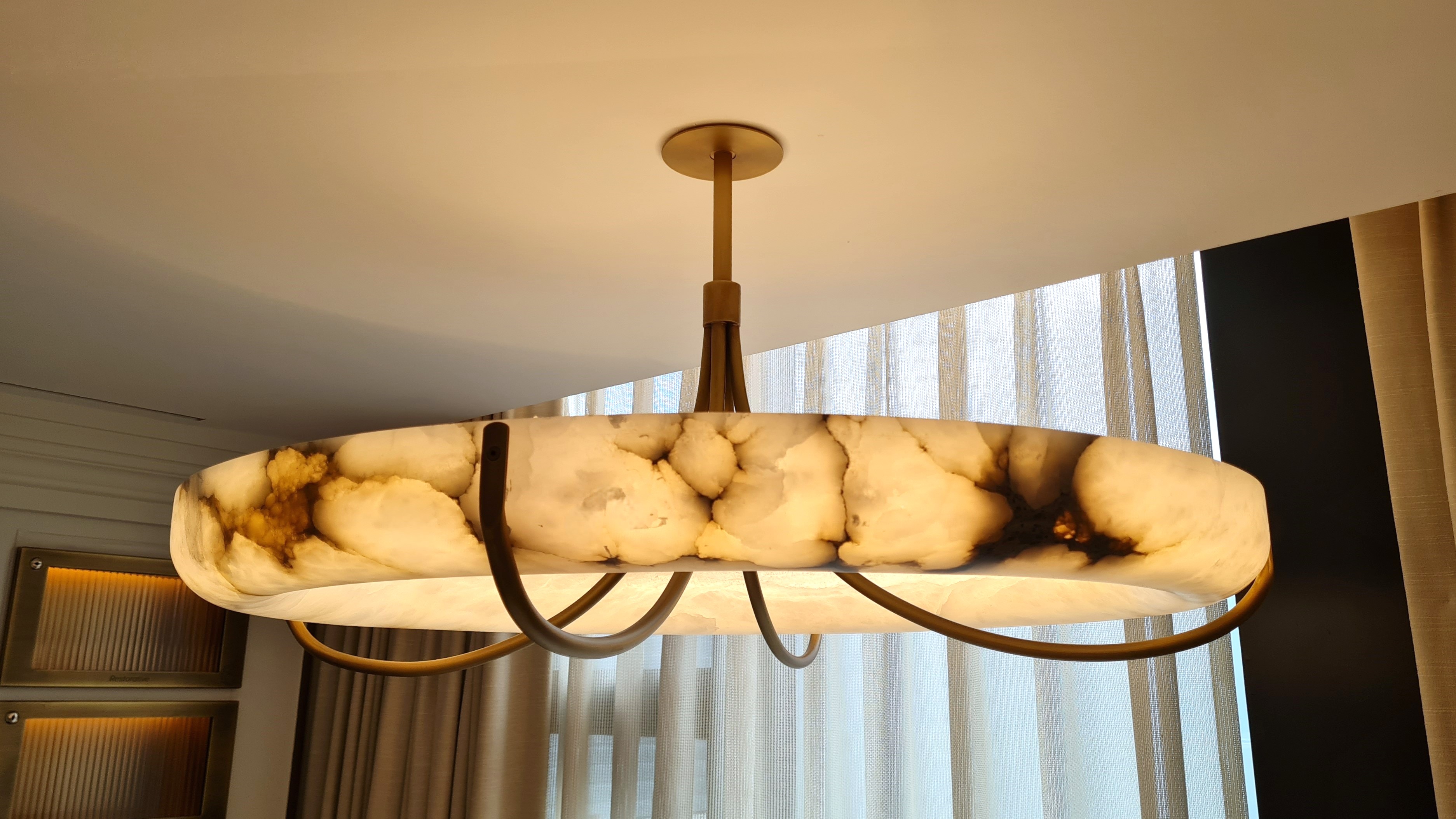 Alabaster Halo Pendant