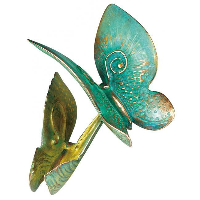Vlinders brons turqoise Vlinders brons turqoise