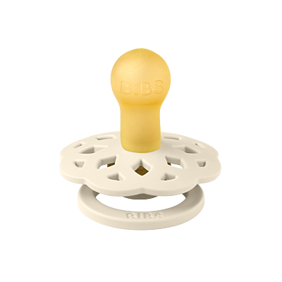 BIBS Pacifier Boheme 4 PACK Latex Size 1 Ivory/Blush/Woodchuck/Blossom