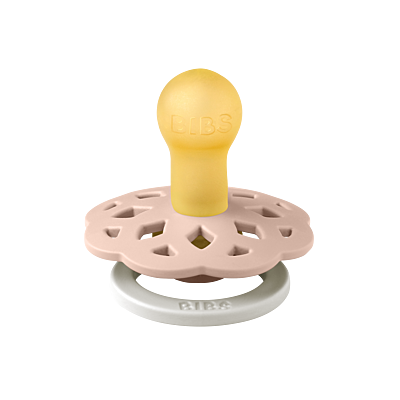 BIBS Pacifier Boheme Latex Size 1 Blush GLOW
