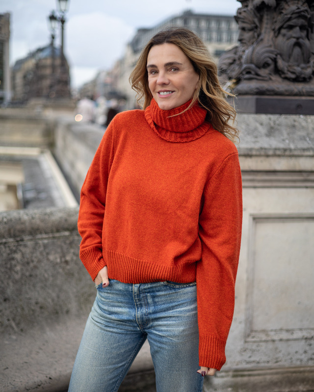 Tour de cou Cachemire - Orange Brulé