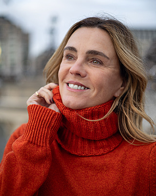 Tour de cou Cachemire - Orange Brulé Tour de cou Cachemire - Orange Brulé