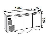 Schokoladen-Kühltisch 3d