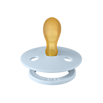 BIBS Pacifier Colour Latex Size 2 Symmetrical Baby Blue