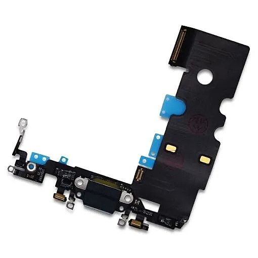 Genuine Apple iPhone SE3 - Replacement Charging Port Flex Cable With Microphone - Midnight - Reclaimed