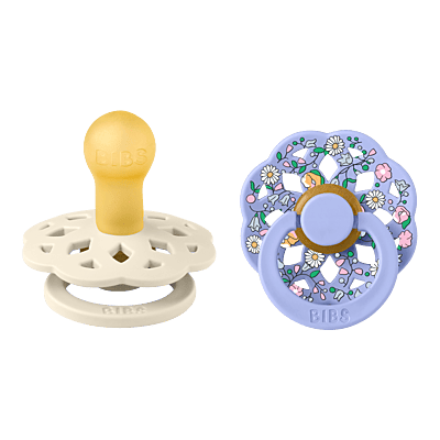 Bibs x Liberty 2 Pack Colour Boheme Chloe Meadow Latex Size 1 Ivory Mix